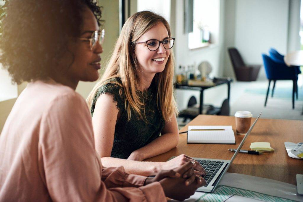 Two Woman laptop