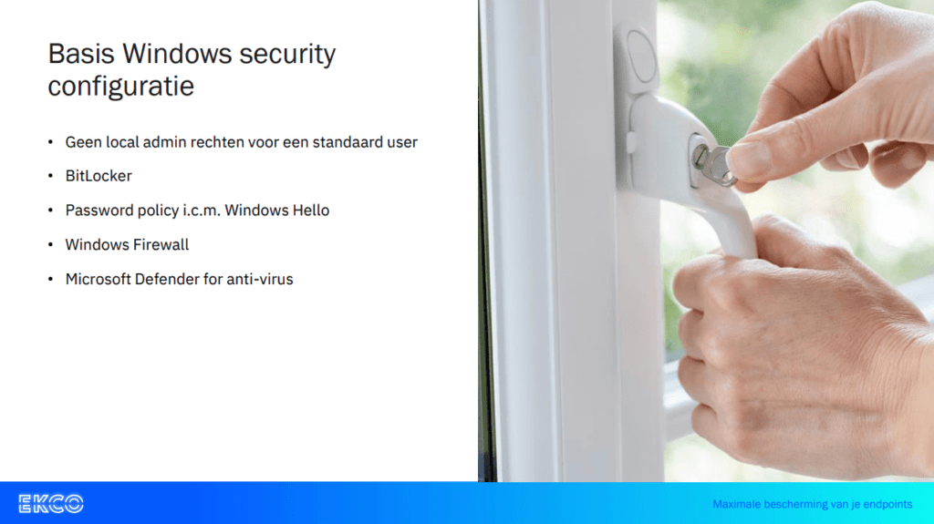 De vijf belangrijkste basis windows security configuratie settings waarmee je rekening moet houden.