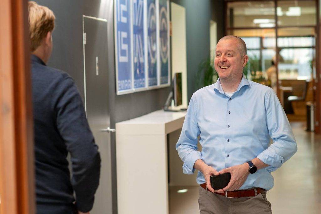 Accountmanager Michel Teunissen op ons kantoor in Veenendaal