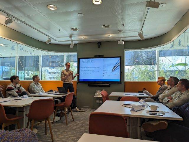 Thijs Bisseling tijdens zijn Copilot workshop bij Microsoft